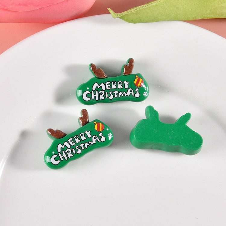 10pcs Christmas Mobile Phone Case Refrigerator Magnet Resin Accessories DIY Material