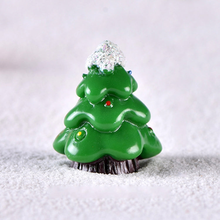 4pcs Christmas Micro Landscape Decorations Resin Craft Gifts Home Decoration Ornaments