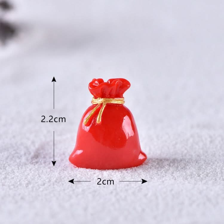 4pcs Christmas Micro Landscape Decorations Resin Craft Gifts Home Decoration Ornaments, Spec: Gift Bag No.2-Reluova