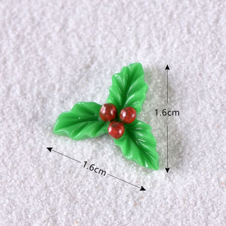 4pcs Christmas Micro Landscape Decorations Resin Craft Gifts Home Decoration Ornaments, Spec: Christmas Fruit No.12-Reluova