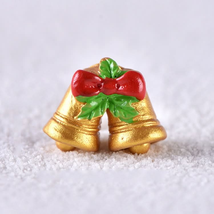 4pcs Christmas Micro Landscape Decorations Resin Craft Gifts Home Decoration Ornaments, Spec: Bell No.9-Reluova