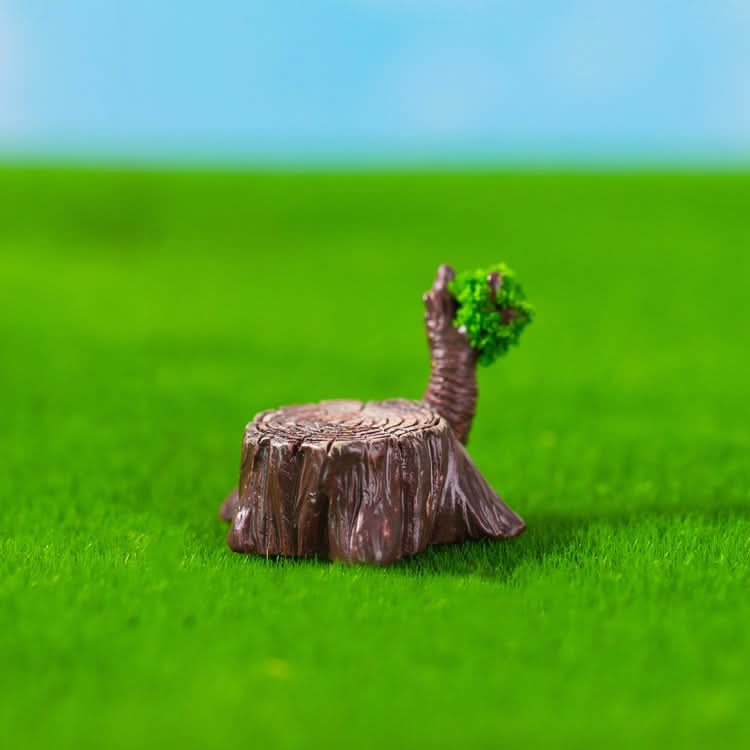 5pcs Micro-Landscape Simulated Green Trees Flowers DIY Gardening Ecological Ornaments, Style: No. 10 Bald Tree-Reluova