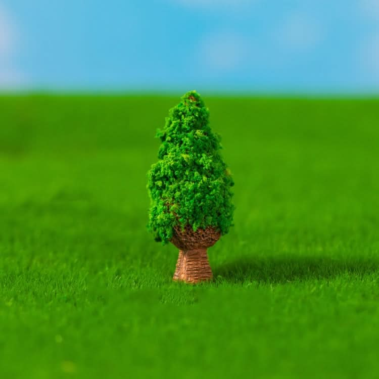 5pcs Micro-Landscape Simulated Green Trees Flowers DIY Gardening Ecological Ornaments, Style: No. 11 Long Tree-Reluova