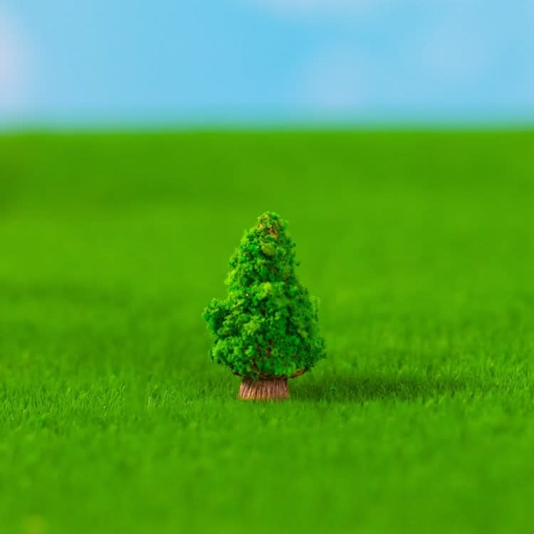 5pcs Micro-Landscape Simulated Green Trees Flowers DIY Gardening Ecological Ornaments, Style: No. 13 Dwarf Tree-Reluova