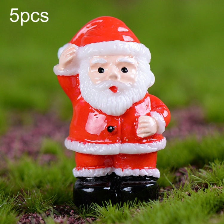 5pcs Christmas Decorations Resin Crafts Gifts Home Decorations Small Ornaments