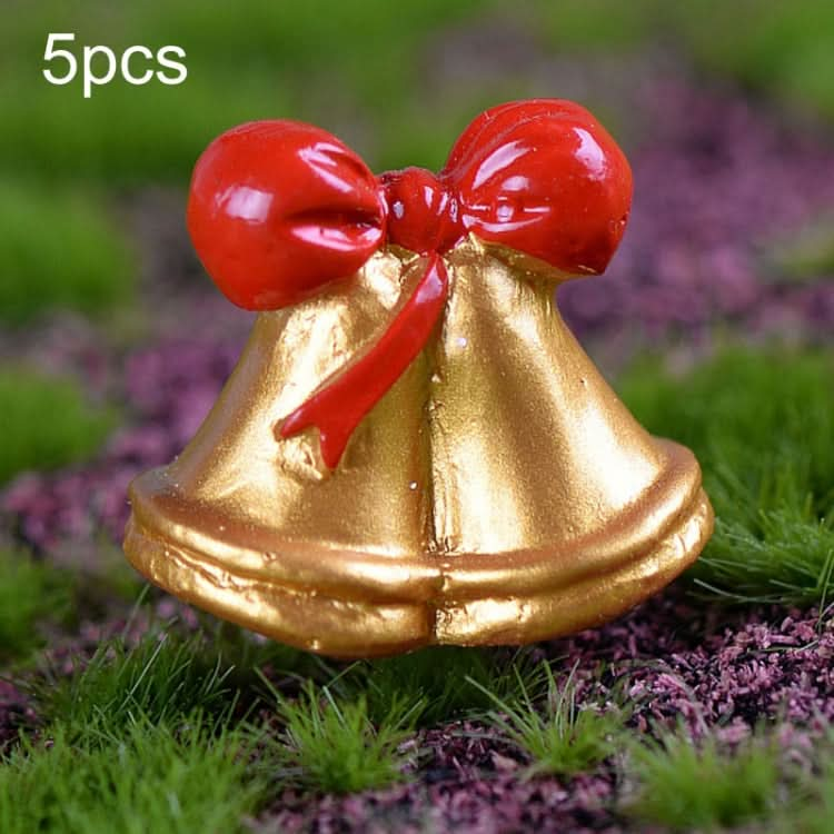 5pcs Christmas Decorations Resin Crafts Gifts Home Decorations Small Ornaments, Style: Dumb-Reluova