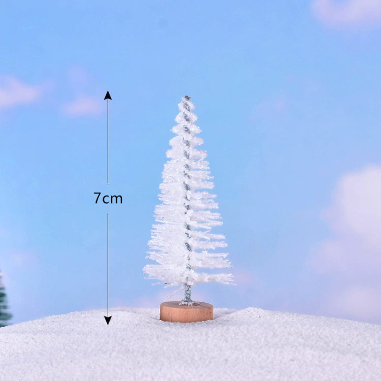 4pcs Christmas Tree Micro Landscape Accessories PVC Home Decoration Ornaments