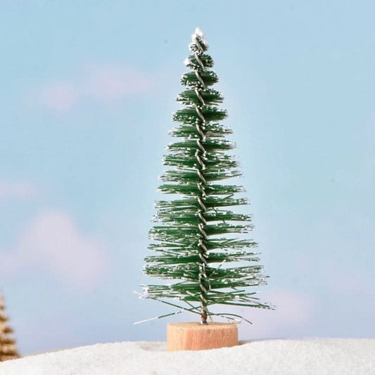 4pcs Christmas Tree Micro Landscape Accessories PVC Home Decoration Ornaments, Size: 7cm Light Green Snowflake-Reluova