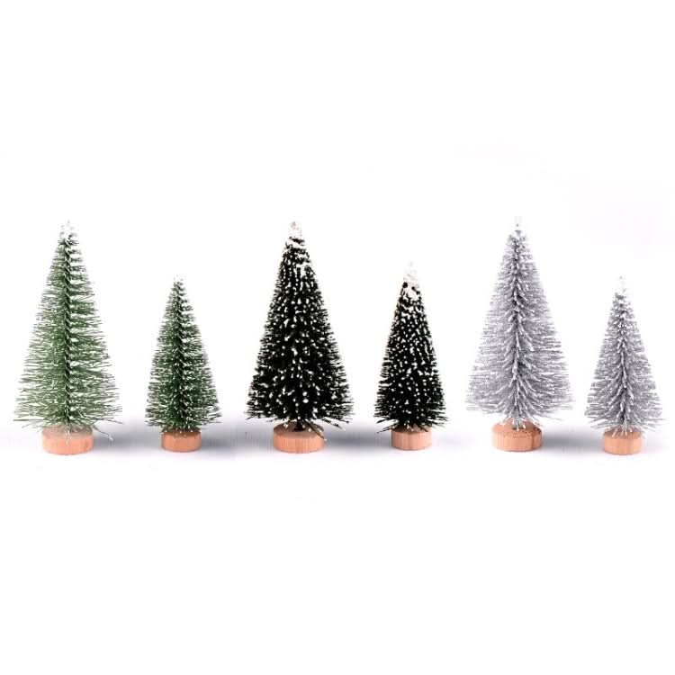 4pcs Christmas Tree Micro Landscape Accessories PVC Home Decoration Ornaments, Size: 7cm Flocked Snowflower-Reluova