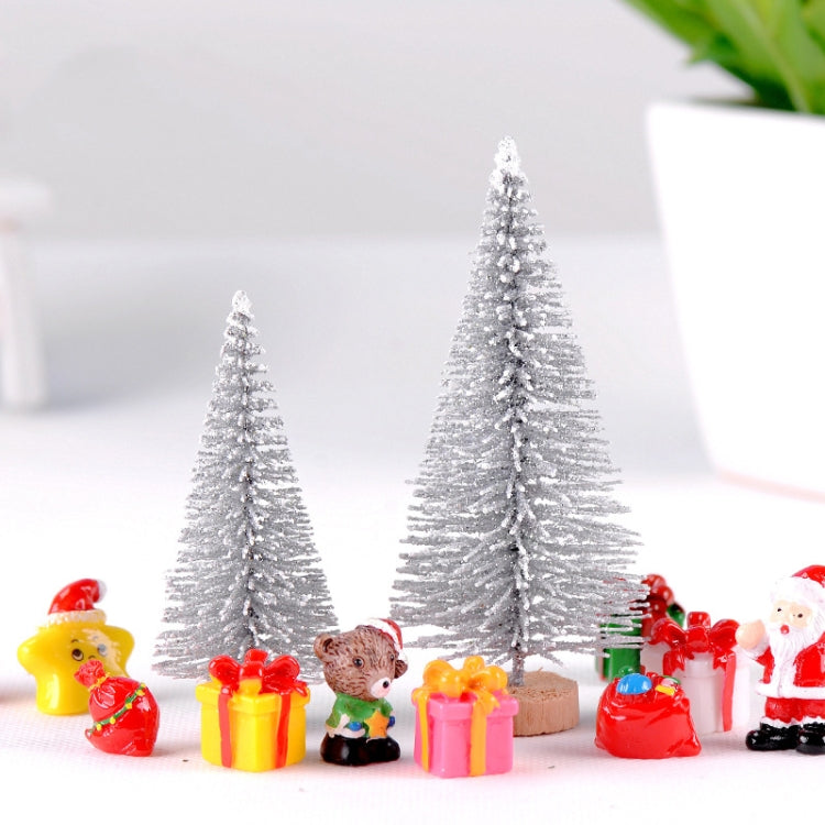 4pcs Christmas Tree Micro Landscape Accessories PVC Home Decoration Ornaments