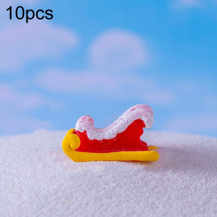 10pcs Christmas Cute Micro Landscape DIY Decorations Snowy Desktop Ornament