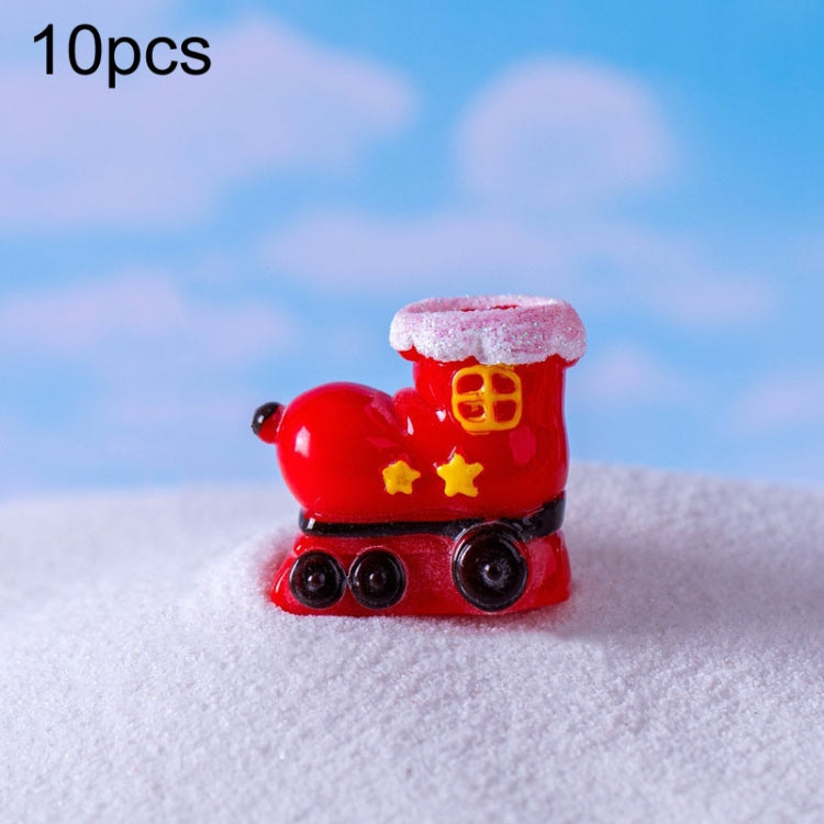 10pcs Christmas Cute Micro Landscape DIY Decorations Snowy Desktop Ornament