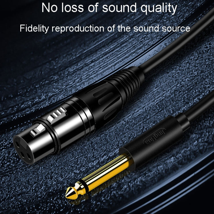 JINGHUA 6.5 Male To Female XLR Audio Cable 6.35 Three Core Balanced Microphone Mixer Reluova