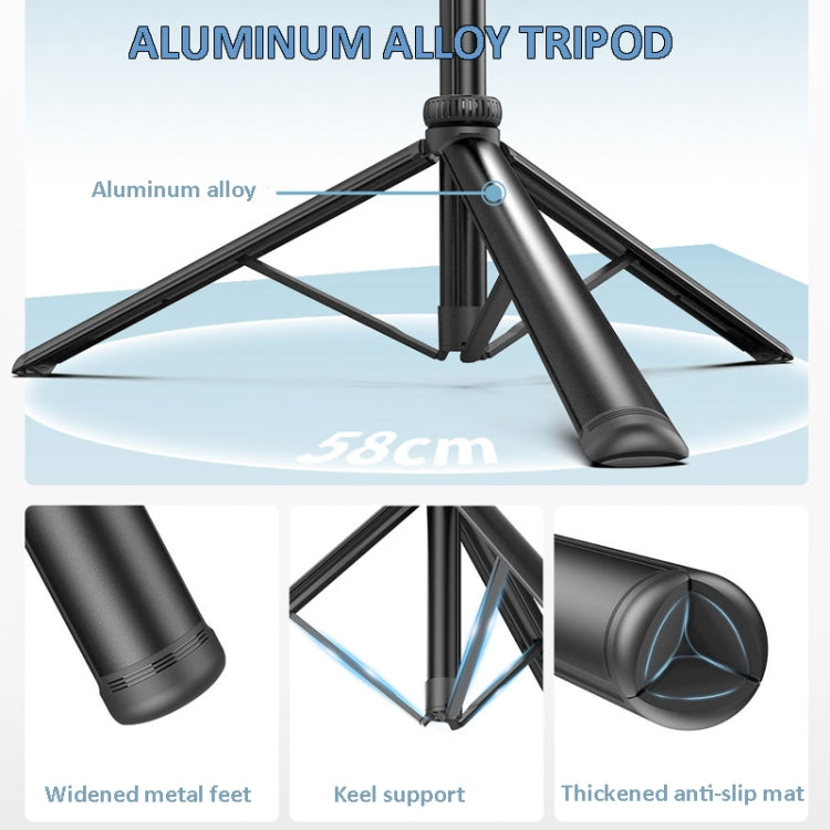 2m Metal Tripod Selfie Stick With 4 Expansion Interfaces for Phone Camera Reluova