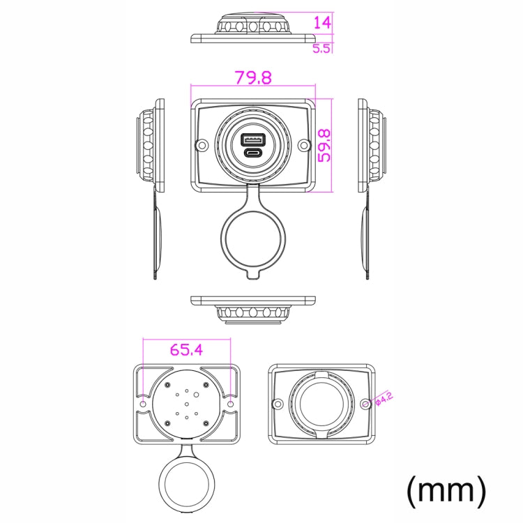 Car Ship Modified Waterproof USB Socket Charger ÎҵÄÉ̵ê