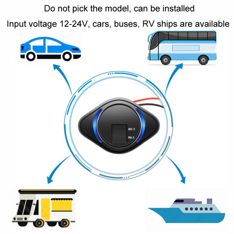 2 in 1 Car Modification Fast Charging USB-C Car Charger-Reluova