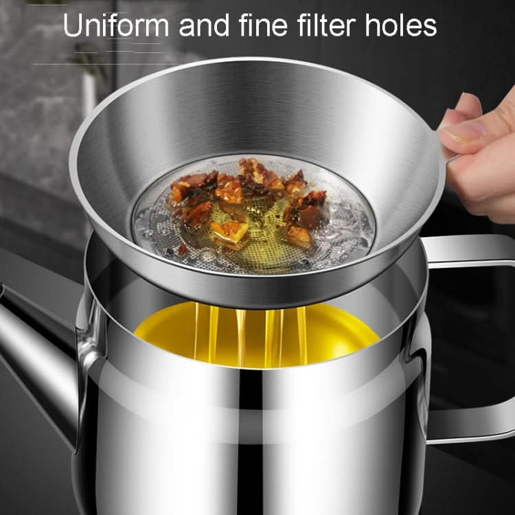 Kacheeg Household 304 Stainless Steel Eagle Beak Oil Filter Kettle Kitchen Leak-Proof Oil Strainer Reluova