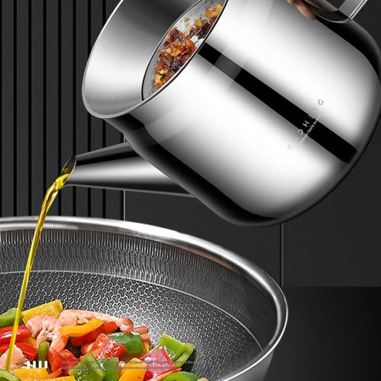 Kacheeg Household 304 Stainless Steel Eagle Beak Oil Filter Kettle Kitchen Leak-Proof Oil Strainer Reluova