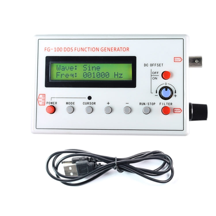 FG-100  1Hz-500kHz DDS Function Signal Generator Frequency Counter