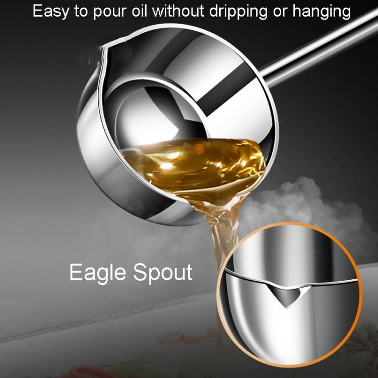 Kacheeg Stainless Steel Hot Oil Skillet Kitchen Small Oil Pouring Spoon Reluova