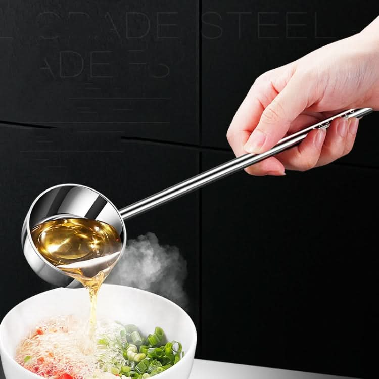 Kacheeg Stainless Steel Hot Oil Skillet Kitchen Small Oil Pouring Spoon Reluova