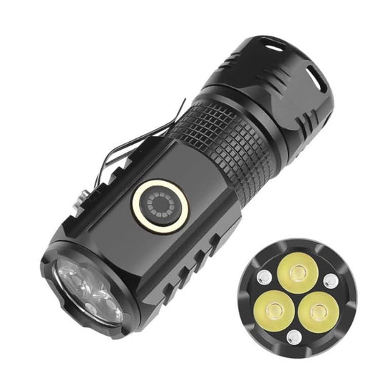 3LED Strong Light TYPE-C Charging Convenient Mini Multi-Function Flashlight(With USB Cable No Battery)-Reluova