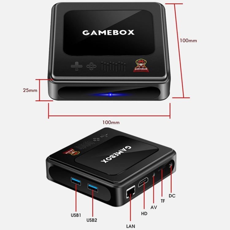 G10 GAMEBOX TV Box Dual System Wireless Android 3D Home 4K HD Game Console Support PS1 / PSP