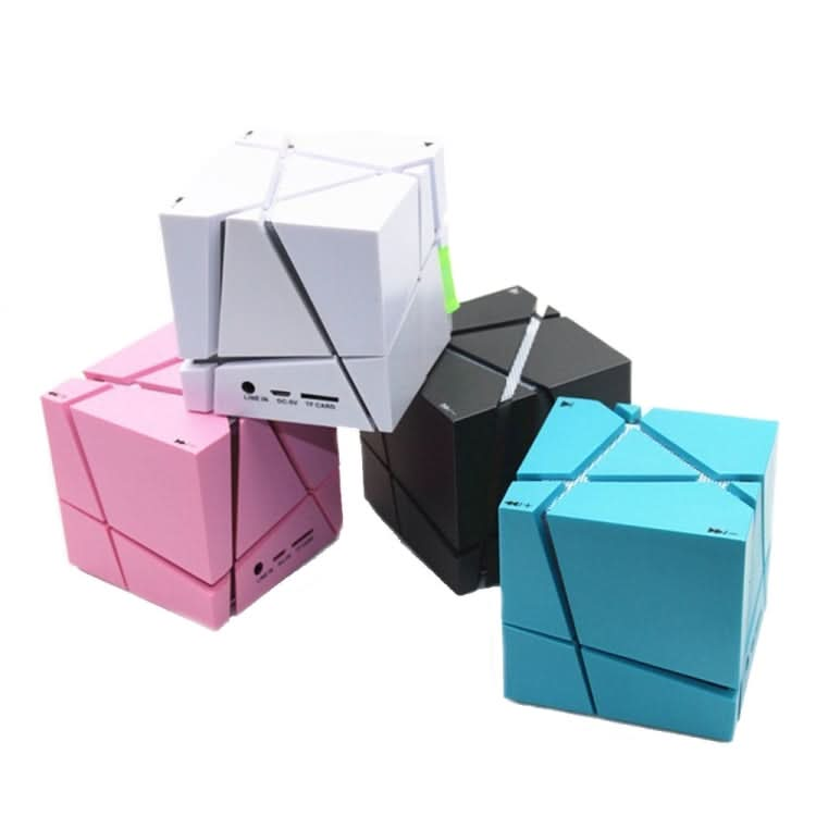 Qone Cube AI Smart Voice-Controlled Bluetooth Speaker RGB Light Mini Wireless Audio