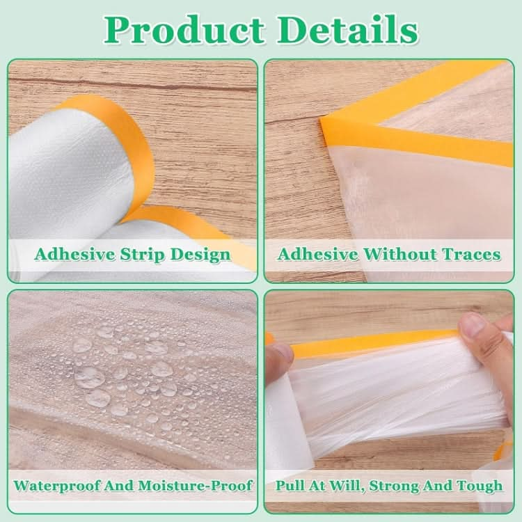 55cm x 20m Furniture Wall Decoration Dustproof Masking Film Car Protective Film-Reluova