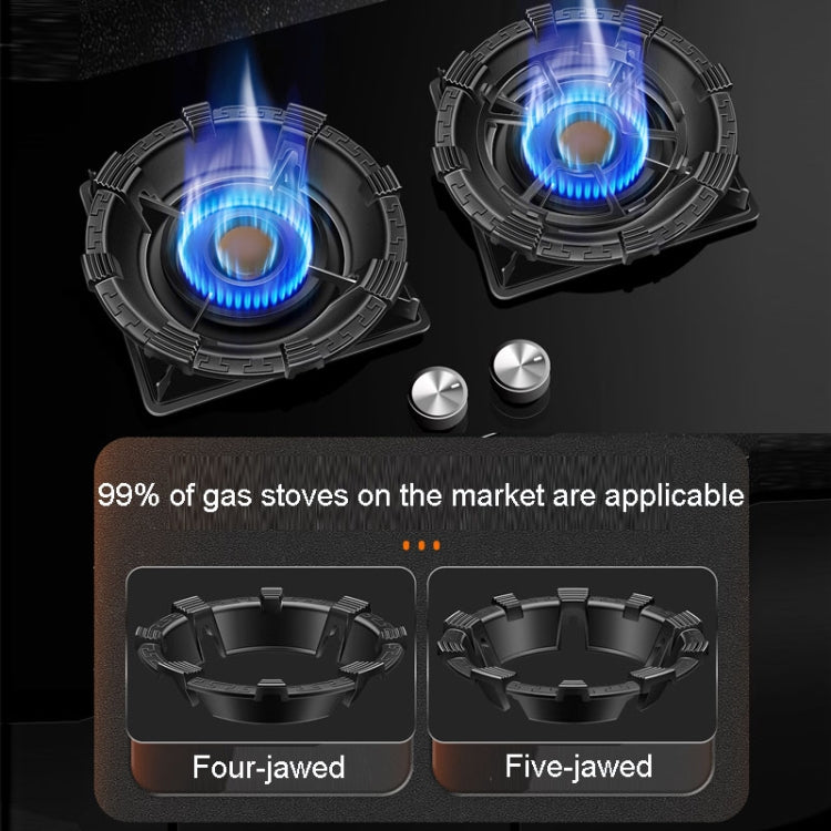 Kacheeg Household Gas Stove Gathering Fire Energy Saving Cover Kitchen Non-Slip Windscreen