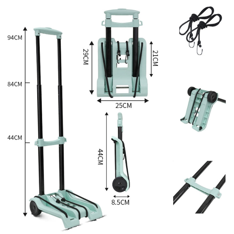 Folding Cargo Handling Trailer Household Grocery Shopping Cart My Store