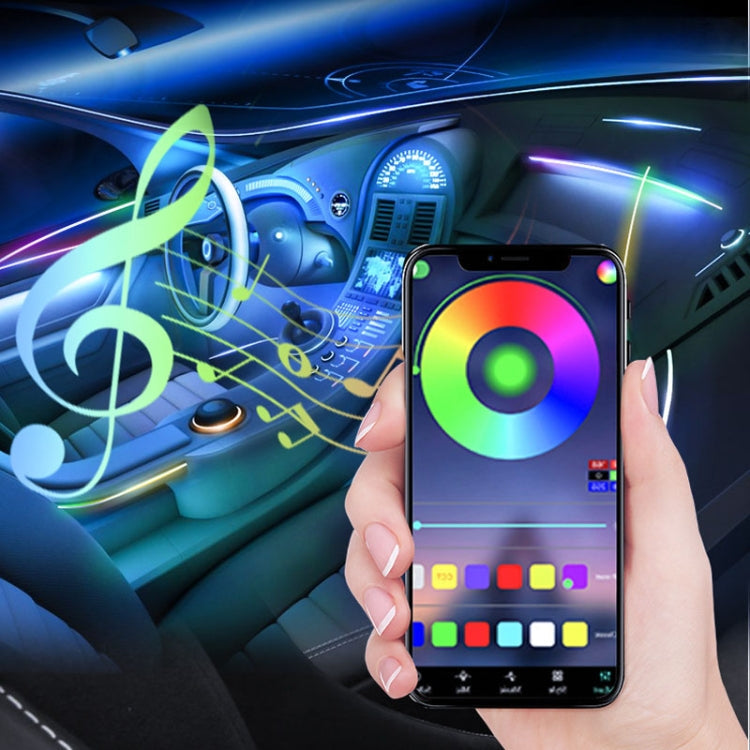 Car Interior Fiber Optic Cold Light RGB Ambient Lamp Center Phantom Footwell Atmosphere Lights ÎҵÄÉ̵ê