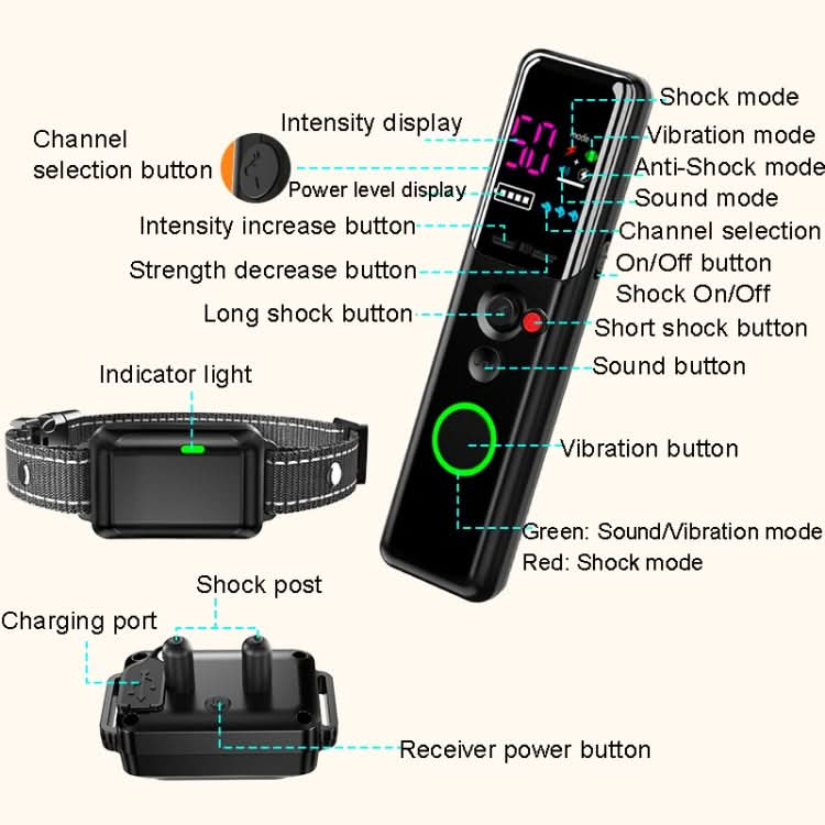 Remote Control Pet Electric Shock Circular Dog Trainer - Reluova