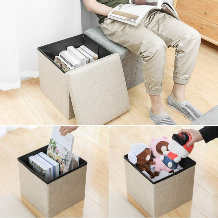 Home Foldable Fabric Storage Chairs Multifunctional Square Sofa My Store