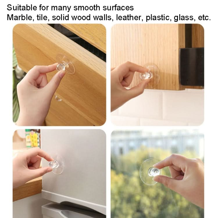 2pcs /Pack Invisible Cabinet Drawer Suction Cup Sticky Handle Acrylic Self-Adhesive Closet Glass Handle-Reluova