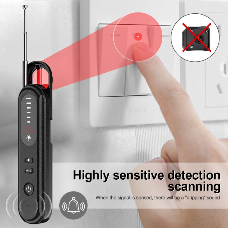 T01 Wireless Detector Camera Anti-eavesdropping Positioning GPS Alarm Reluova