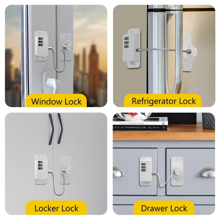 Children Window Safety Lock Limited Positioning Password Refrigerator Lock My Store