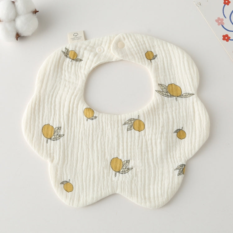 Pure Cotton 6-layer Seersucker Bib Baby Saliva Napkin Newborn Toddler Soft Burp Cloth My Store