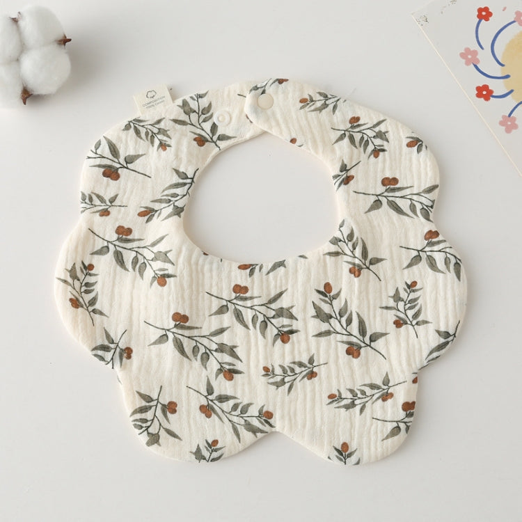 Pure Cotton 6-layer Seersucker Bib Baby Saliva Napkin Newborn Toddler Soft Burp Cloth My Store