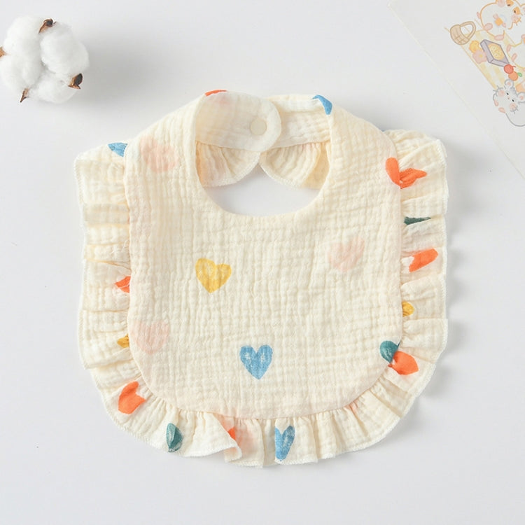 Baby Feeding Bib Ruffle Infants Saliva Towel Soft Cotton Burp Cloth My Store