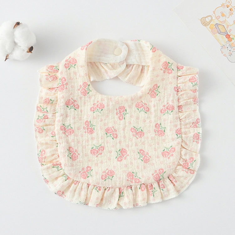 Baby Feeding Bib Ruffle Infants Saliva Towel Soft Cotton Burp Cloth My Store