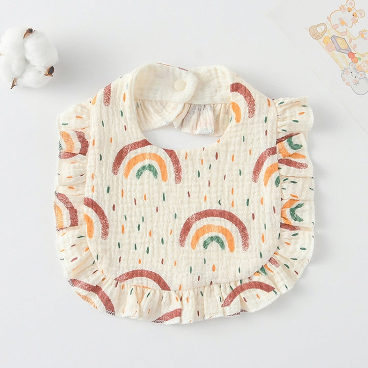 Baby Feeding Bib Ruffle Infants Saliva Towel Soft Cotton Burp Cloth My Store