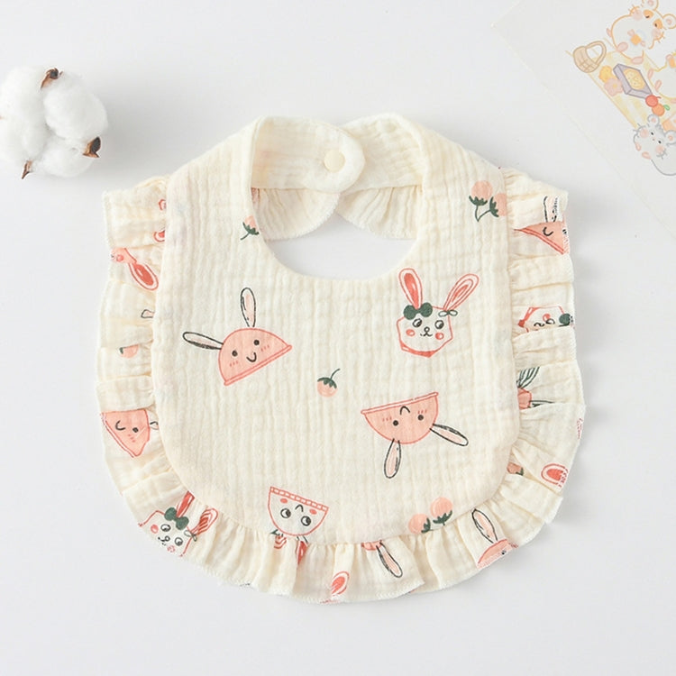 Baby Feeding Bib Ruffle Infants Saliva Towel Soft Cotton Burp Cloth My Store