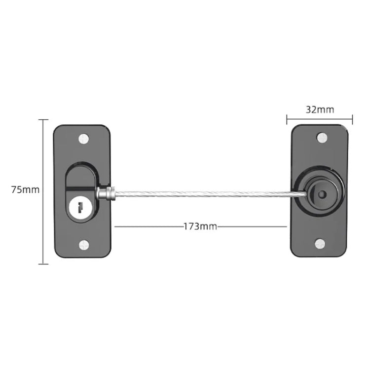 Multifunctional Children Window Safety Lock With Key Refrigerator Cabinet Lock Dual Purpose Limator My Store