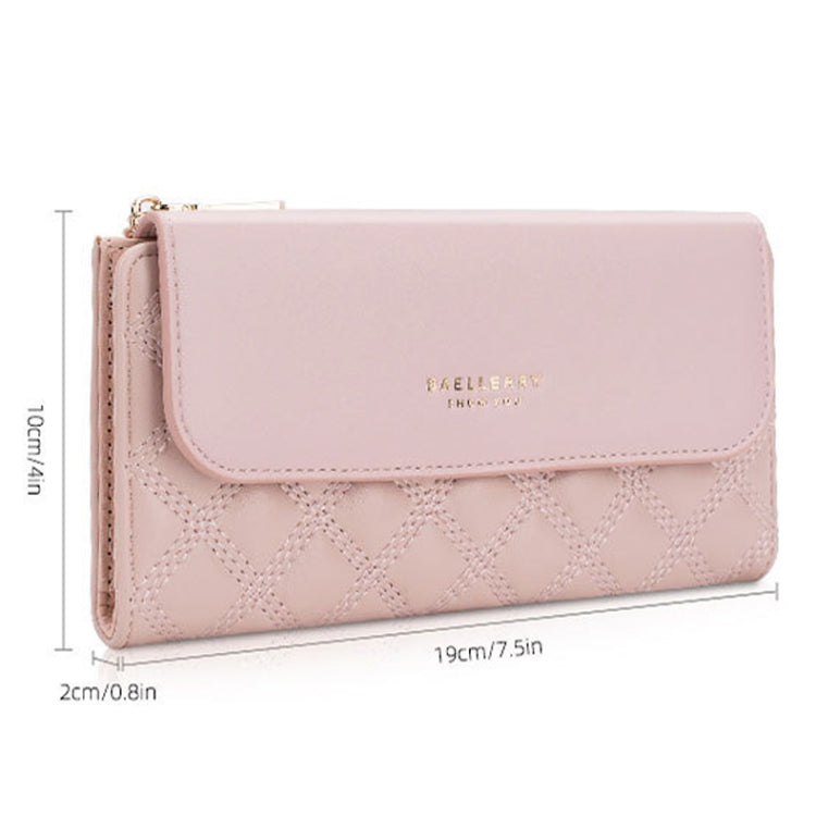 Baellerry N2403 Ladies Long Wallet with Multiple Card Slots Large Capacity Tri-fold Clutch Bag My Store