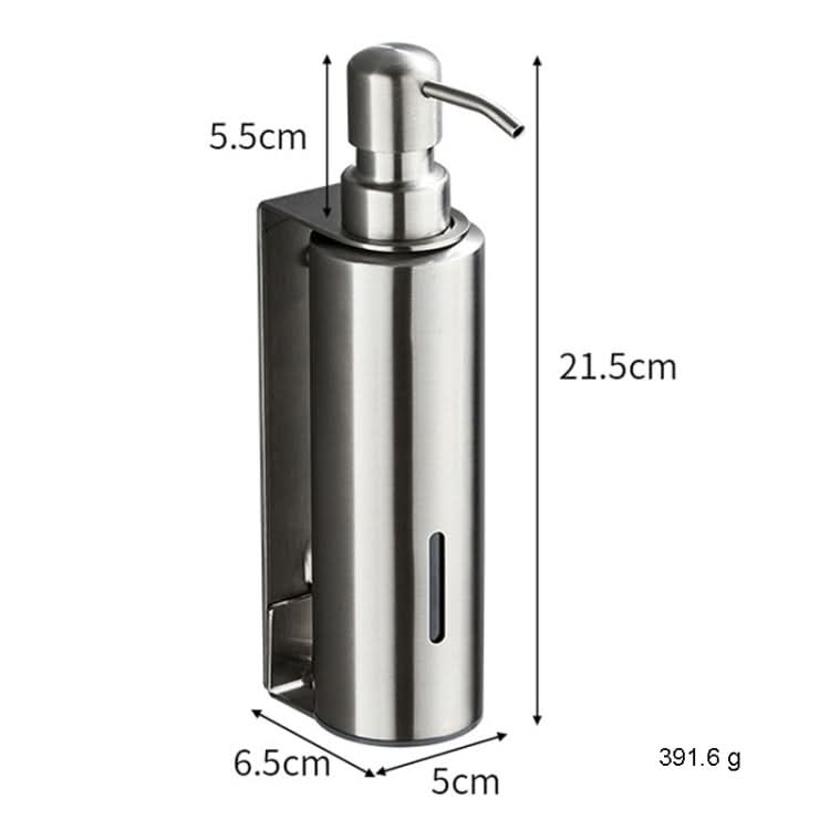 Hotel Stainless Steel Soap Dispenser Home Wall Mounted No Punch Press To Soap Bottle Reluova