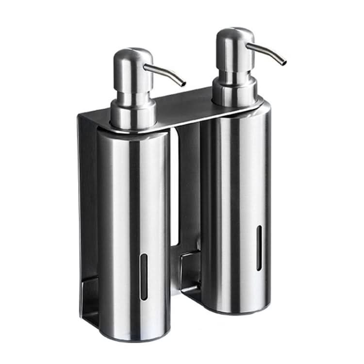 Hotel Stainless Steel Soap Dispenser Home Wall Mounted No Punch Press To Soap Bottle Reluova