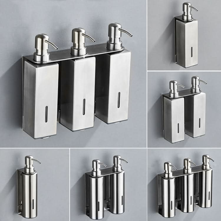 Hotel Stainless Steel Soap Dispenser Home Wall Mounted No Punch Press To Soap Bottle Reluova