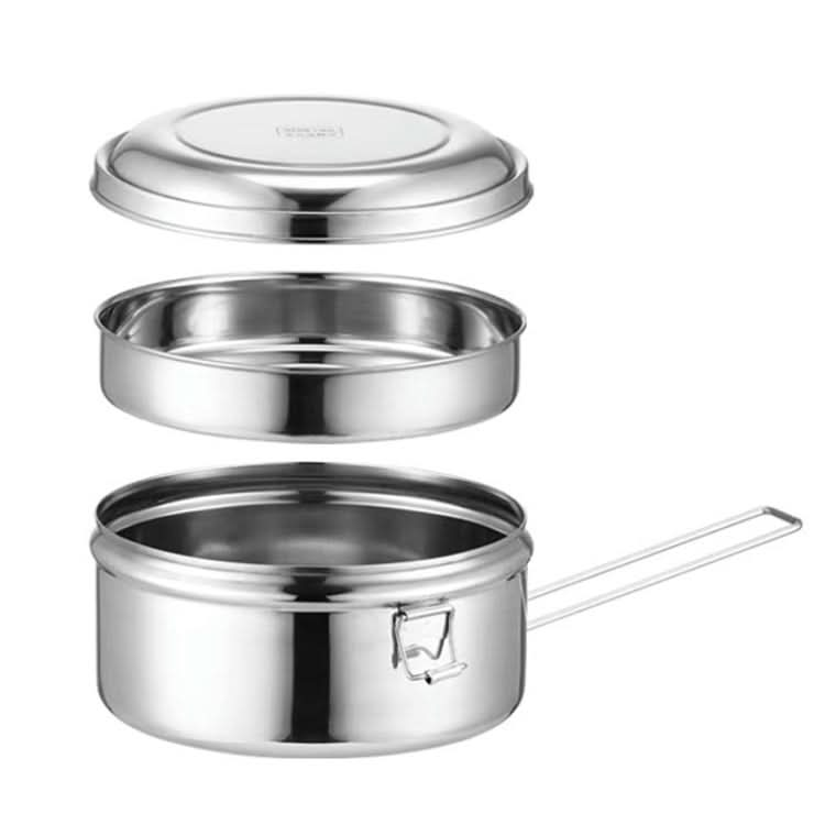 304 Stainless Steel Round Lunch Box-Reluova