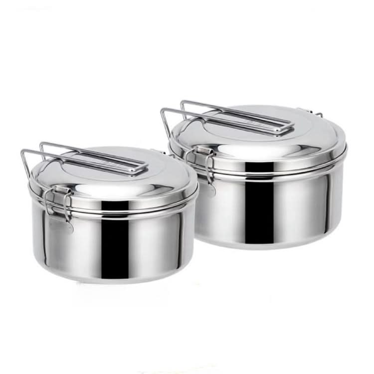 304 Stainless Steel Round Lunch Box-Reluova